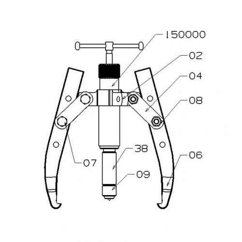 EXTRACTOR HIDRÁULICO FORZA SERIE 1308TH